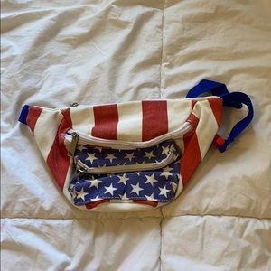 American flag fanny pack